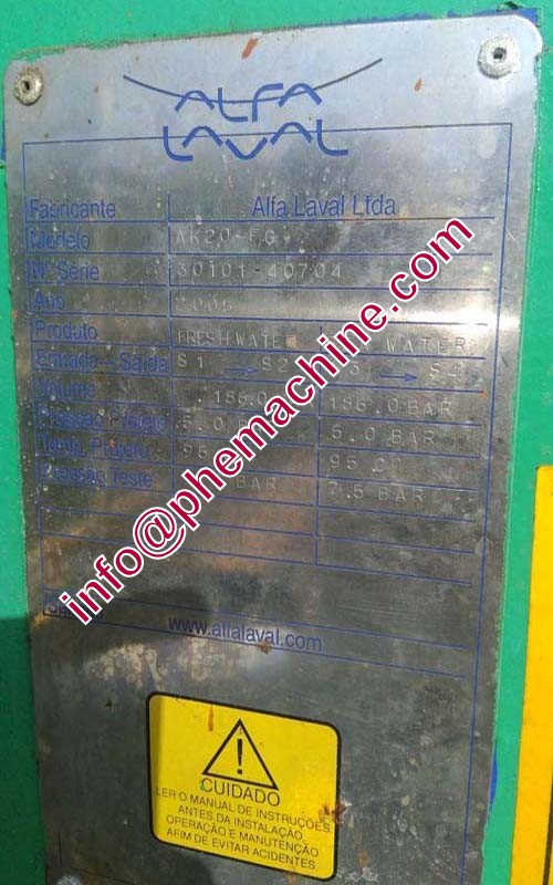 ALFA LAVAL AK20-FG PLATE HEAT EXCHANGER