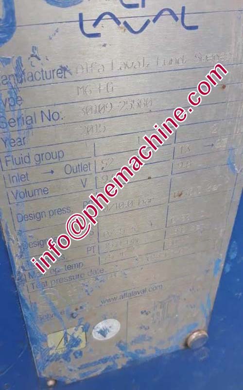 ALFA LAVAL M6-FG PLATE HEAT EXCHANGER