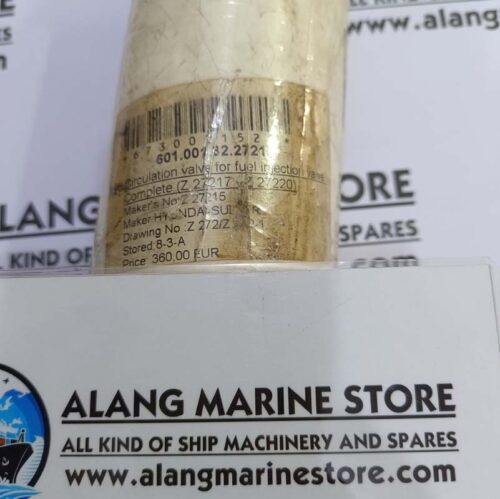 SULZER 62U-72U Z27217-Z27220 CIRCULATION VALVE FOR FUEL INJECTION VALVE COMPLETE