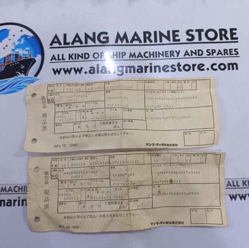YANMAR CHL 123325-02120 AND 127610-02130 MAIN UPPER-LOWER BEARING