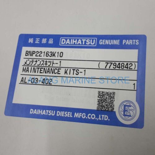 DAIHATSU DK20 BNP22163K10 MAINTENANCE KITS