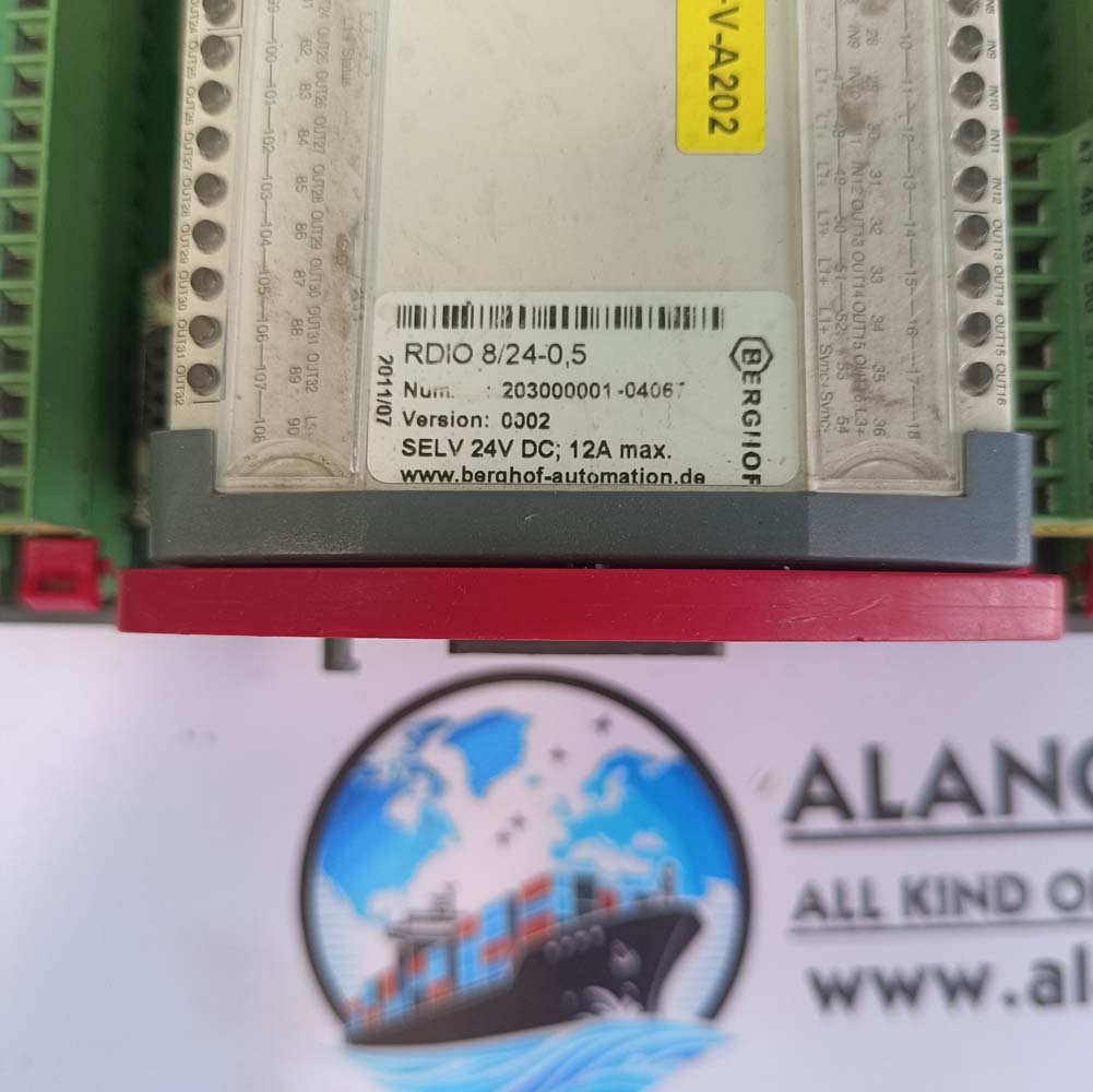 BERGHOF AUTOMATION RDIO 8-24-0.5 DIGITAL REMOTE IO MODULE