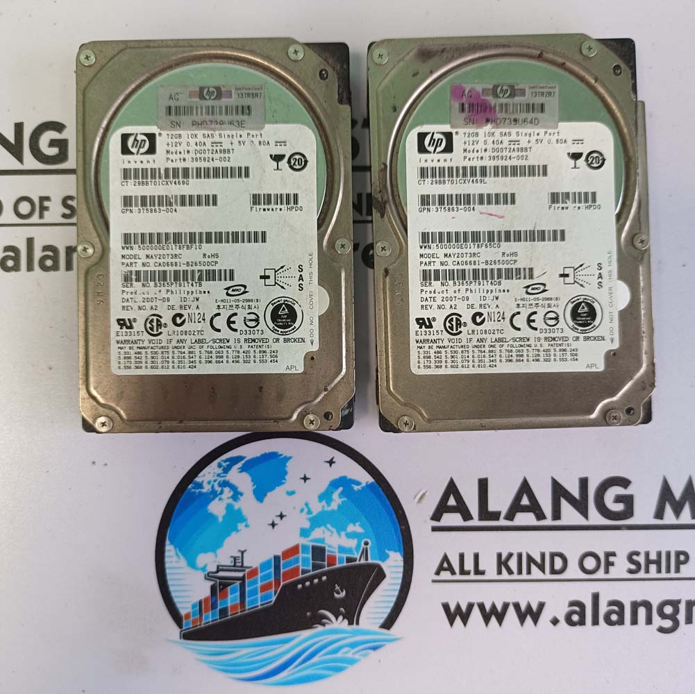 HP 72GB 10K SAS SINGLE PORT MARINE SERVER HDD