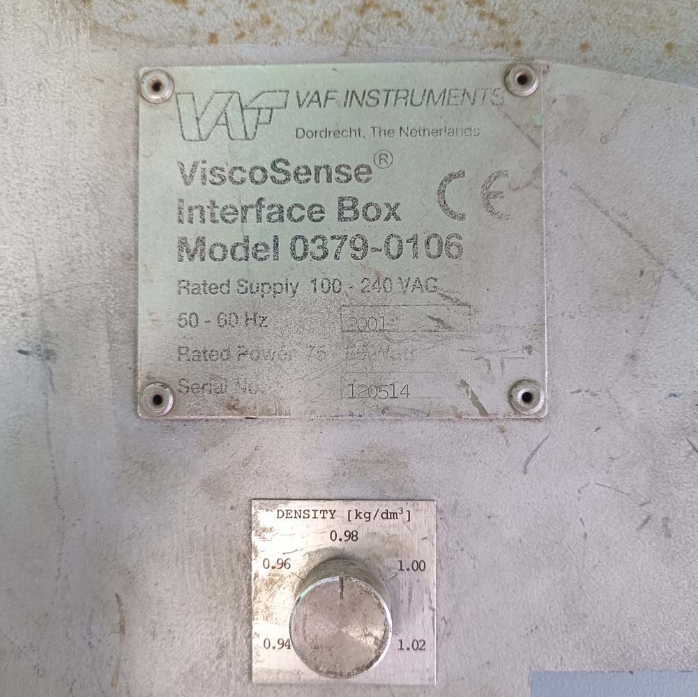 VAF INSTRUMENTS VISCOSENSE 0379-0106 INTERFACE BOX